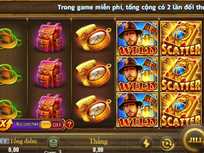 Máy đánh bạc với biểu tượng may mắn
