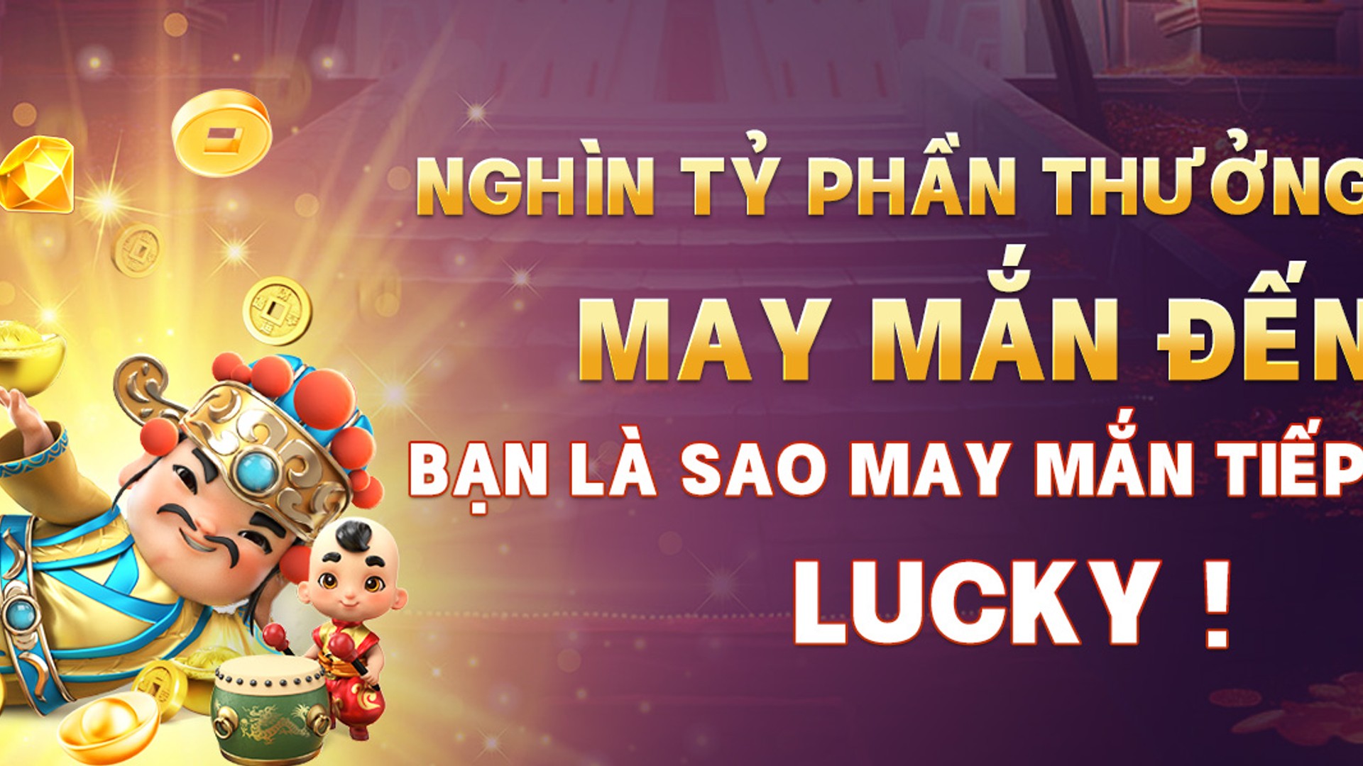 Hình ảnh chào mừng với các ưu đãi Lucky8 hấp dẫn